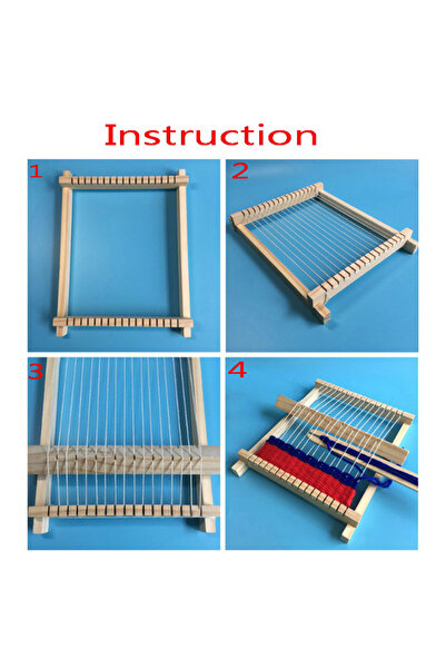 JETTING one size Wooden Weaving Loom Craft Yarn DIY Hand Knitting Machine Kid...