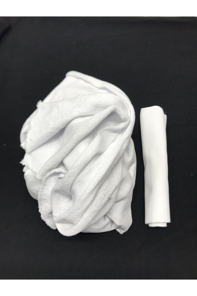 Yiğit Kumaş Ribbed 3 Thread Fabric White – Piece 100X200 cm