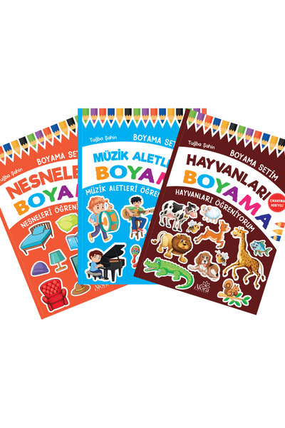 ÇOCUKLAR İÇİN BOYAMA SETİM 3'LÜ