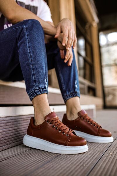 Mhoda Shoes حذاء رجالي كاجوال عالي الجودة من الجلد برباط من طراز RLX-257 بالل...