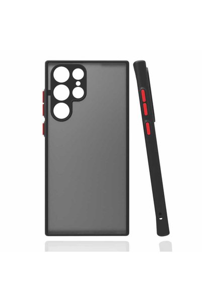 Generic Brand حافظة OYO Hux متوافقة مع هاتف Galaxy S22 Ultra - أسود