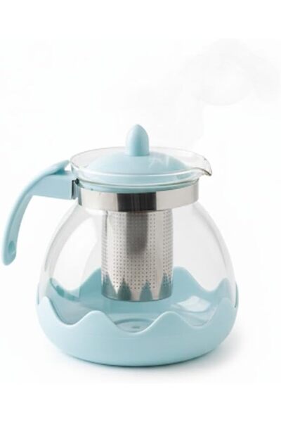 4as 4A.S Stovetop Safe Aesthetic Glass Teapot – Durable Heat-Resistant Kettle...