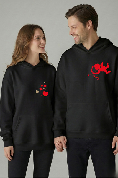 Windy Island Femei/Bărbați Ziua Îndrăgostiților bumbac 100% „Cupidon” cu impr...