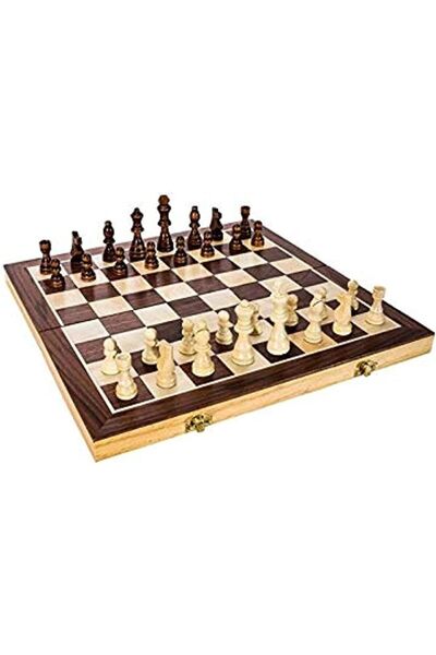 Other Classic Foldable Wooden Chess Set 15 Inch