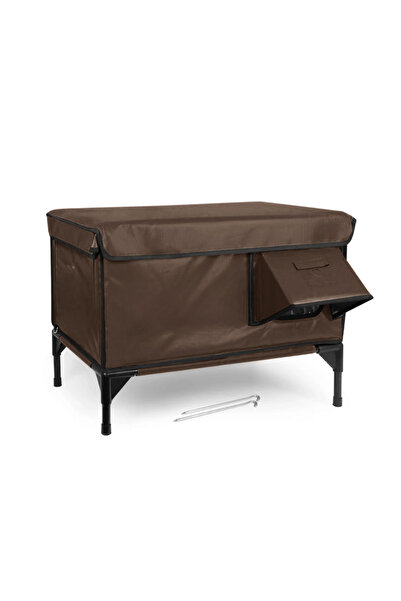 Reyo Dış Mekan Kedi Evi Isı Yalıtımlı Su ve Rüzgar Geçirmez Kedi Barınağı Kah...