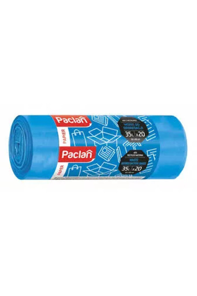 Paclan SACI MENAJERI COLECTARE SELECTIVA 35 L 20 BUC/SET - ALBASTRU