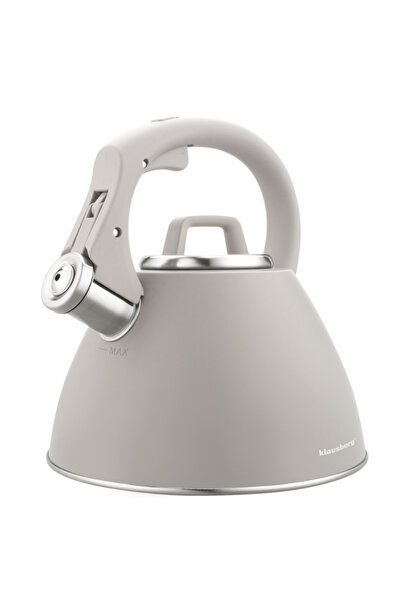 Klausberg KB 7953 Whistling Kettle, 2.5 l, Stainless steel, Heat-insulated ha...