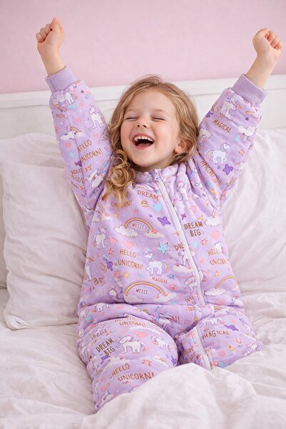 Babyhola كيس نوم للأطفال مبطن بالقطن 2.5 توج سميك مملوء بالألياف الشتوية للجن...