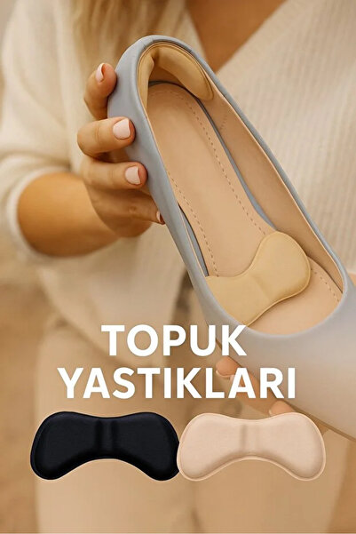 zeynobella 5 mm Topuk Vurma Önleyici Daraltma Pedi Krem & Siyah Taban Arkası ...