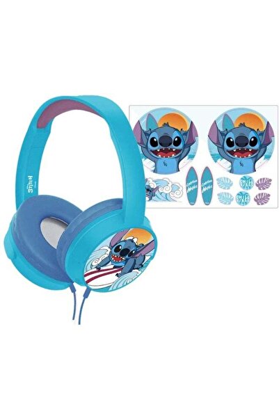 Disney Stitch Kids Headphones – Safe Volume 85dB, USB-C & AUX Wired, Soft Pad...