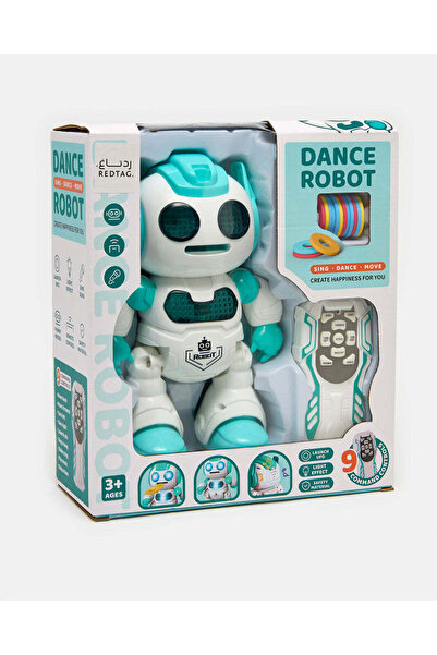 REDTAG روبوت راقص أزرق وأبيض
