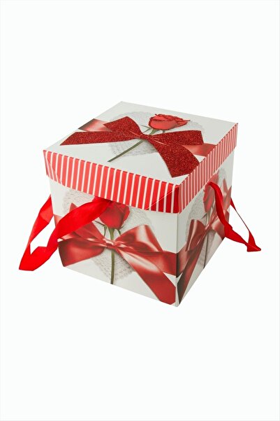 Bijuteri Net صندوق هدايا مربع من الفويل اللامع من فيونغ رول، مقاس 15 سم