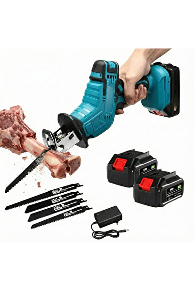 Campion Electric Saw for Bones and Meat with 2 Batteries, 48V, 5 Blades
