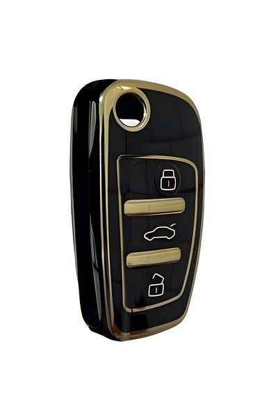 AutoHan Keys غطاء حماية للمفتاح لسيارات أودي A1 A3 A4 A5 A6 A7 Q3 Q5 Q7 باللو...