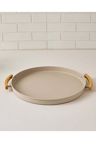REDTAG Beige Round Serving Tray