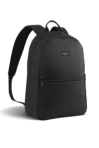 D'VERS Unisex Black School Daily Backpack Water Repellent Fabric, Large Volum...