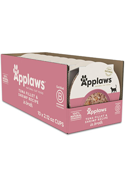 Applaws Cat Pots Tuna Fillet with Prawn 60g Case of 10 Pcs