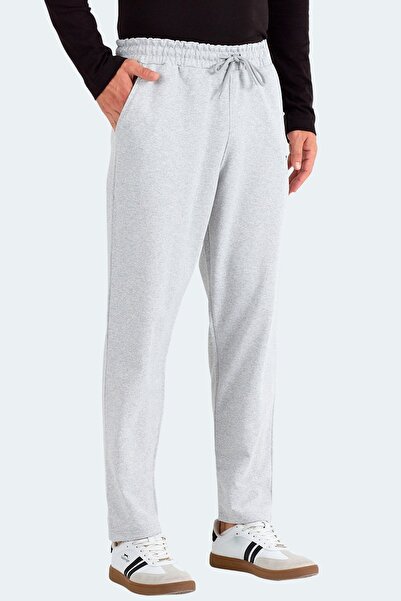 Slazenger Comfortable Gray Lace-Up Men's Sweatpants Sports Trousers Gray