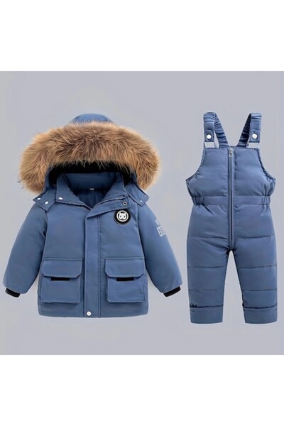 OEM Χειμερινή στολή για αγόρια και κορίτσια για σκι, μπλε