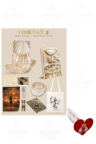 İndigo Kitap Kırık İnci 2 Hediyeli Kutu - Ceren Melek - ( Özel Tasarım Kelebe...