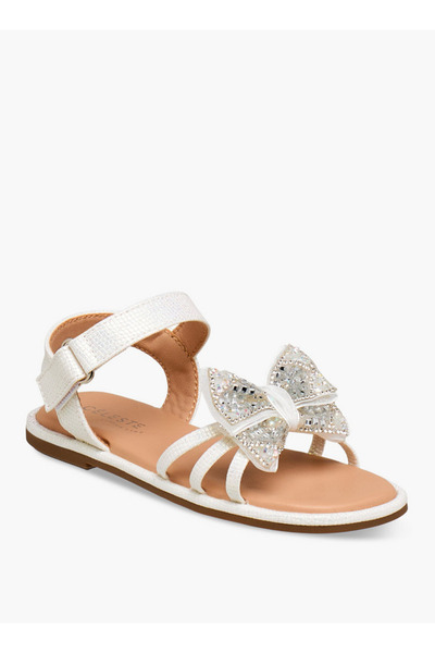Celeste Girls Bow Embellished Flat Sandals Ramadan Collection