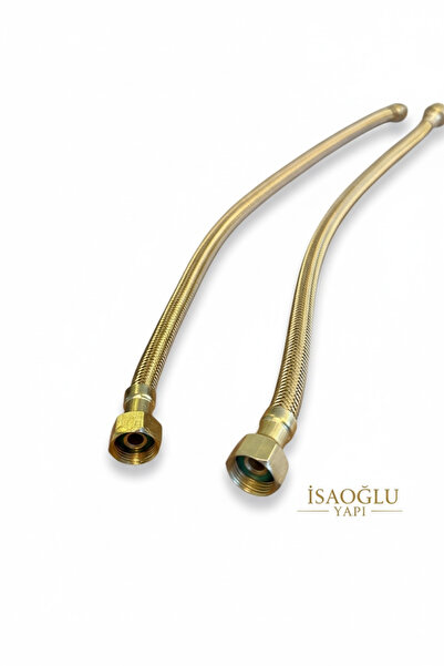 İSAOĞLU YAPI Gold Klozet Hortumu 50 Cm Çelik Klozet Flexi Taharat Muslukları ...