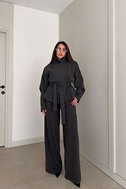 MAGARDE Costum Premium cu curea, ediție specială - ANTRACIT