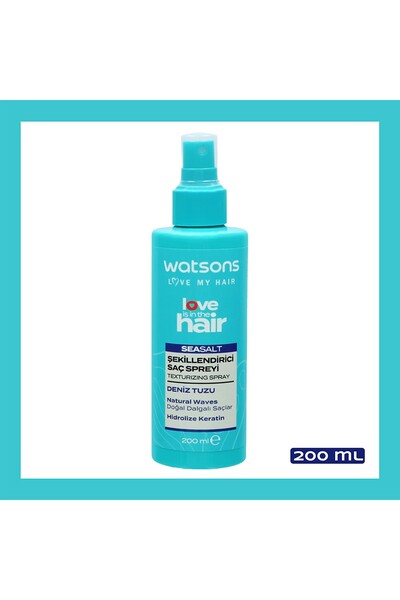 Watsons Love Is In The Hair Deniz Tuzu Şekillendirici Saç Spreyi 200 ml