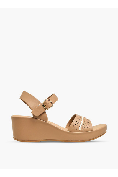 Flora Bella by Shoexpress Women Cutout Accent Wedge Heel Sandals