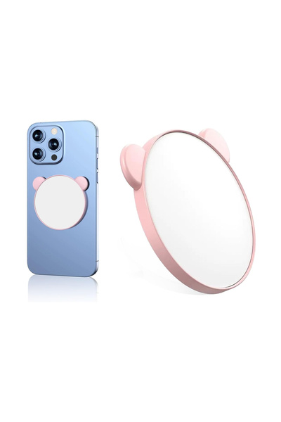 CaseOnn مرآة سيلفي للكاميرا الخلفية متوافقة مع MagSafe باللون الوردي