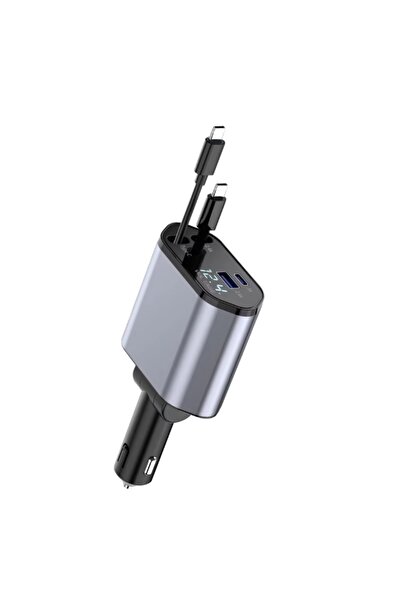 Generic 2025 Trend 4-in-1 Fast Charging Expandable Car Charger Adapter with P...