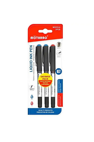 MOTARRO قلم حبر سائل MC018-4، قلم جل للكتابة السلسة - سريع الجفاف، حبر يدوم ط...