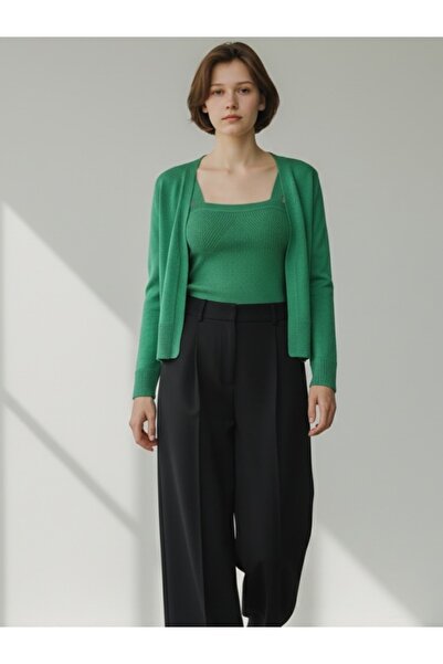 Zafira Conception Triko ZAFIRA Triko İkili Set Askılı Bluz ve Hırka – Günlük ...