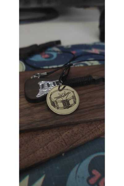 luffy design Drummer Necklace Amazing Gift for a Friend Who Plays Drums Yello...