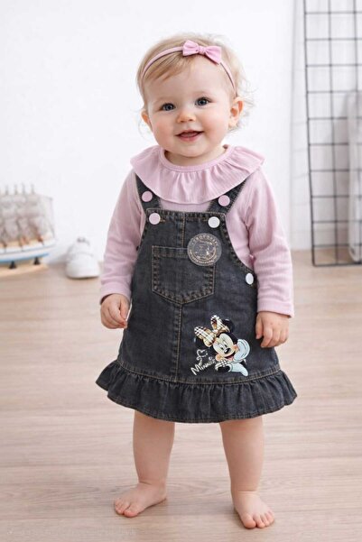 CROCODAYS Girl's Jeans (Jeans) Printed Badili Gilet Set (6/9/12/18) Months