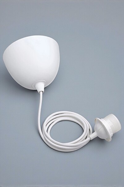 oceanpoint E27 Sarkıt Avize Kablo Seti, Metal Tavan Başlığı, 1 Metre, Bakalit...