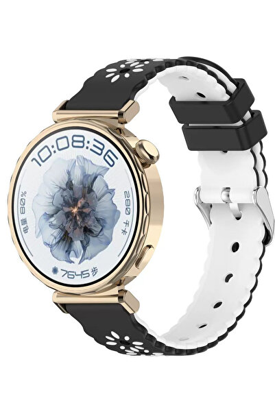 Nezih Case Huawei Watch Gt4 / Gt5 / Gt6 41mm Compatible Floral Motif Silicone...