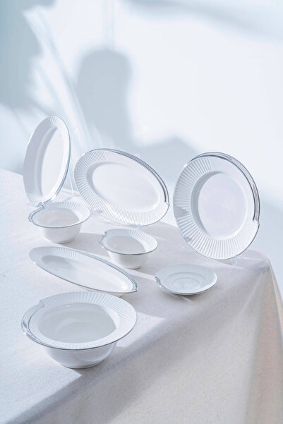 ACAR Corine Silver 6 Kişilik 37 Parça Kahvaltı Takımı