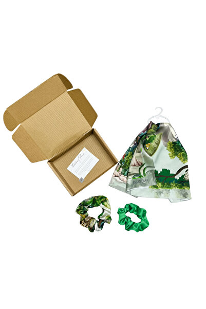 tarzınısec 3-Piece Leopard Combination Accessory Set Estascarf – Scarf and 2 ...