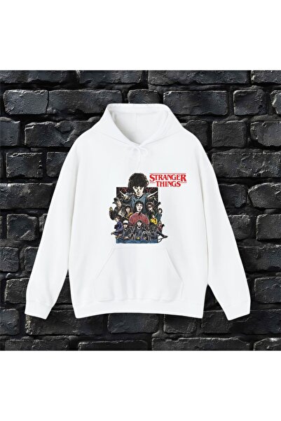 donamod Unisex Oversized Stranger Things Printed Sweatshirt