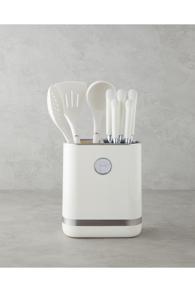 English Home Sharp Cut Silikon, Paslanmaz Çelik 9 Parça Servis Gereci Bıçak S...