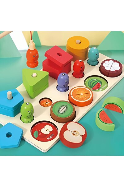 EDUTREE لعبة خشبية تعليمية مونتيسوري 3 في 1