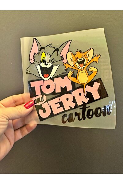 Gönülden Tasarım Iron-On Tom and Jerry Transfer Print Arma 14X14 cm