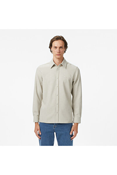 Lacoste Erkek Regular Fit Bej Gömlek