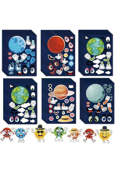 Generic Siyosi Space Planet Stickers for Kids, Solar System Stickers You Can ...