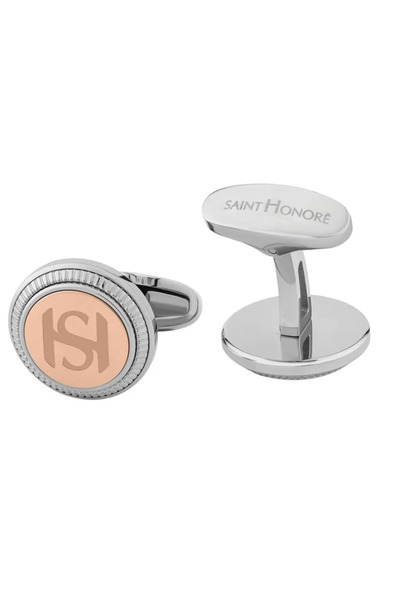 Saint Honore Paris Silver and Rose Gold Cufflink for Men