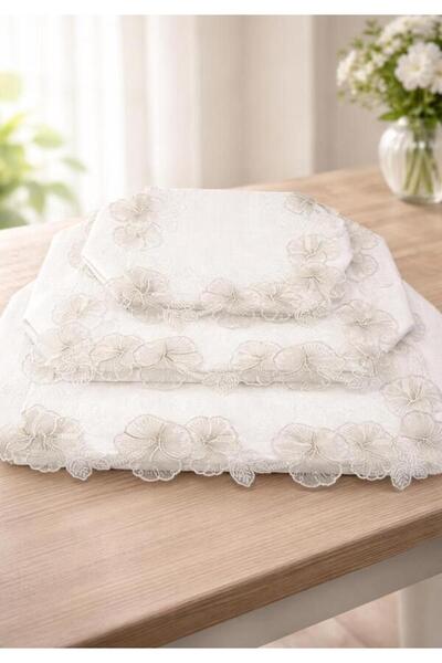 sevgi çeyiz homee 3'lü hurç bohça seti