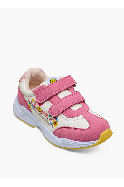 SMILEY أحذية رياضية للبنات مزودة بشريط لاصق للكاحل