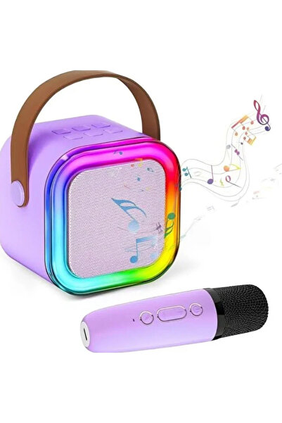 CAN Karaoke Mikrofon Hoparlör Seti Mini Egonex