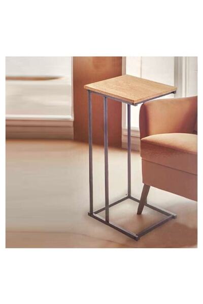 Gift Decor Wooden Table with Metal Frame Giftdecor